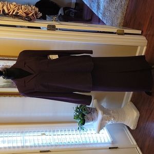 GOODCLOTHES purple lined jacket maxi pencil skirt set stretch size Large NEW…